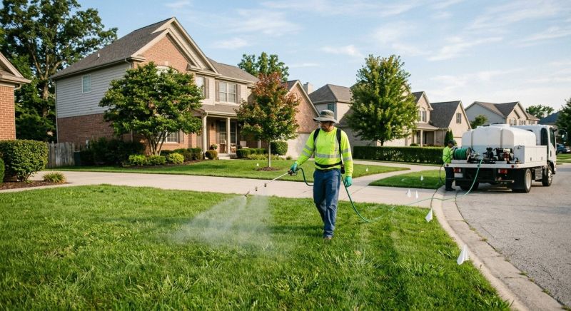 Grass Sprinkler Installation